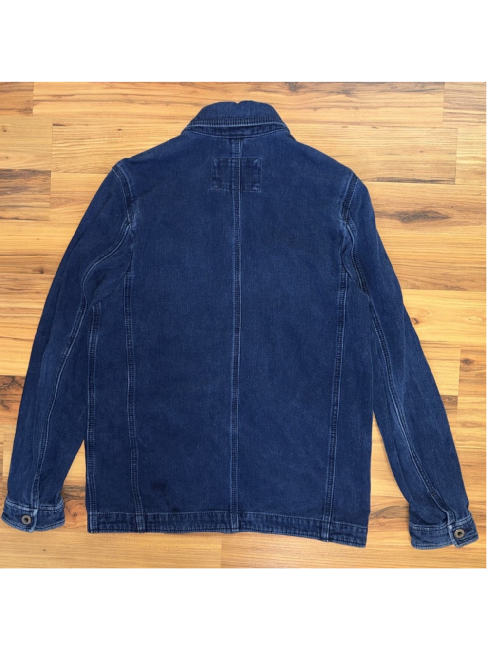 Abercrombie & Fitch True Indigo Chore Button Up Shirt Workwear Utility Large - Picture 2 of 10